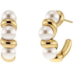Edblad Pendientes MARGOT HOOPS Large Gold oro