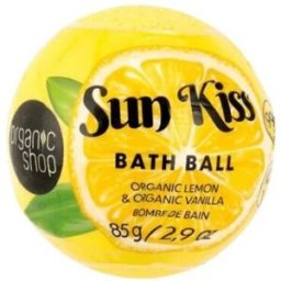 Organic Shop Bomba de Baño Limón y Vainilla Sun Kiss 85 gr