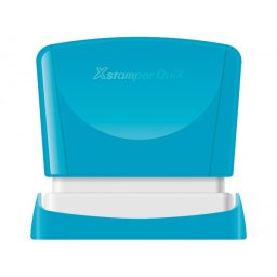 Sello x'stamper quix personalizable color azul medidas 24x49 mm q-12