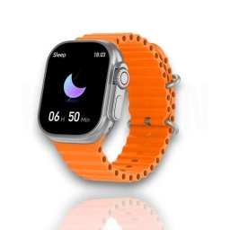 Smartwatch KARAWAN T900 Ultra Bluetooth 20mm Pantalla Color Naranja Monitor Cardíaco SpO2