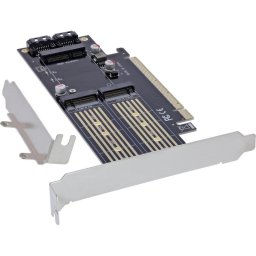 Tarjeta de Interfaz InLine 76660T PCIe a M.2 y mSATA NVMe