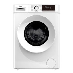 Lavadora carga frontal Beko serie B100 B1XW864WSPT 8 kg 1400 rpm clase A vapor blanca