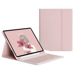 Funda con Teclado Bluetooth Royal Bailey para Samsung Tab S7+ 12.4" Rosa