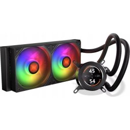 Refrigeración Líquida Krux HydroGlance 240 LCD 240mm 2 Ventiladores ARGB LCD