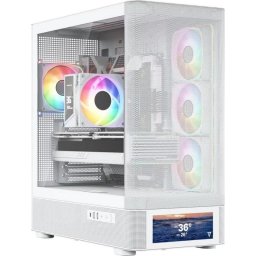 Caja PC Modecom Volcano AQ500 ARGB Midi Tower Blanca
