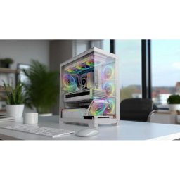Caja PC Modecom Volcano Stellar Plus Midi Tower ATX USB-C Ventana Lateral