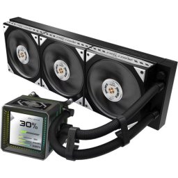Refrigeración Líquida AsRock CPC Steel Legend Dark 360mm 3 Ventiladores RGB