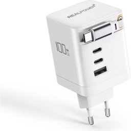 Cargador USB RealPower GaN 100W 4 Puertos Power Delivery 3.0