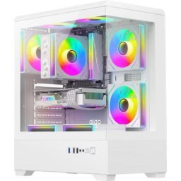 Caja PC Darkflash C365 Midi Tower Blanca con 5 Ventiladores