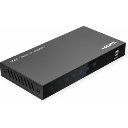 Conmutador HDMI Roline 3x1 4K60 con Control Remoto y USB