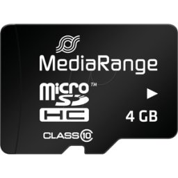 MR 956 - Tarjeta de memoria microSDHC de 4 GB, MediaRange clase 10, con a