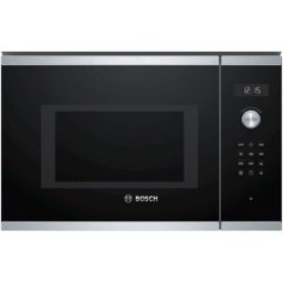 Bosch Microondas integrable 25 litros y grill Master Chef - BEL554MS0 (Reacondicionado Grado A). Cristal negro/inox