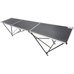 HBM Mesa de papel pintado plegable de aluminio 300 x 60 x 77 cm.