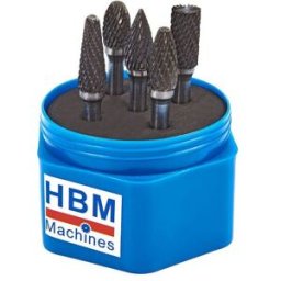 HBM juego de fresas de metal duro, 5 piezas