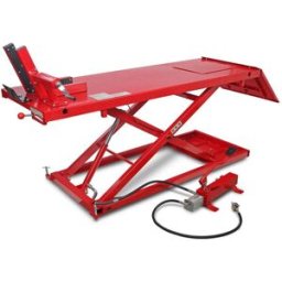 HBM Mesa elevadora para motocicletas 700 kg - Rojo