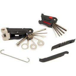 Kit de reparación de bicicletas HBM plegable de 19 piezas