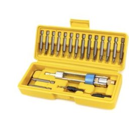 Conjunto de brocas Swap de 20 piezas HBM, portabits reversible con fresadora de avellanado