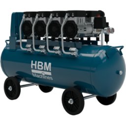 HBM compresor de bajo ruido, 4 HP, 120 litros