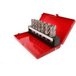 HBM Juego de brocas de núcleo HSS M2 de 7 piezas para máquina perforadora magnética
