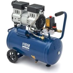 HBM Compresor silencioso sin aceite de 24 litros