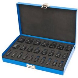 Juego de extracción de tornillos multi-spline HBM de 25 piezas