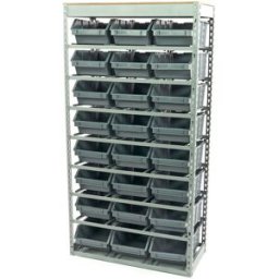 HBM Armario de contenedores, sistema de almacenamiento, estante con 24 cajas de almacenamiento