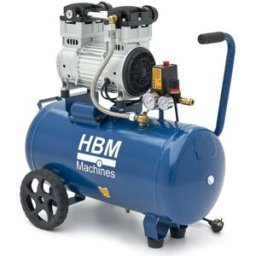 HBM Compresor silencioso sin aceite de 50 litros