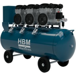 HBM compresor de bajo ruido, 6 HP, 150 litros