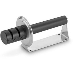 Wmf Afilador de cuchillos 2 etapas GOURMET Cromargan Negro plata