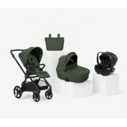 Jane Cochecito Trio Muum 5 + Capazo Sleep + portabebé Kombibaby Botanic
