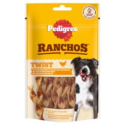Pedigree Ranchos Twists snacks para perros - Pack % - Pollo 8 x 60 g