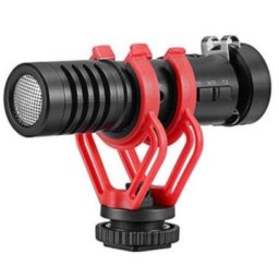Micrófono Cardioide BOYA BY-MM1 con Paraviento de Pelo para Cámaras Negro