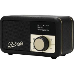 Radio portátil Roberts Revival Petite 2 Bluetooth FM DAB+ alarma negra