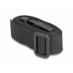 Correa de equipaje ajustable Delock 1,5 m negra 2 piezas