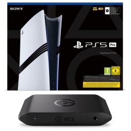Sony PlayStation 5 Pro con Nuevo Dualsense + Capturadora Elgato 4K S 4K60 HDR10 USB-C Latencia Casi Nula