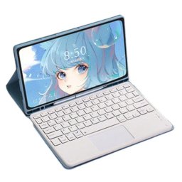 Funda con teclado Bluetooth para Samsung Galaxy Tab A8 10.5" Royal Bailey resistente a arañazos