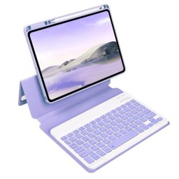 Funda con Teclado Bluetooth para iPad Pro 12.9" Royal Bailey Sx131-1 Morado