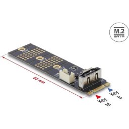 Adaptador Delock M.2 a SATA 7 Pin con Cable de 30 cm
