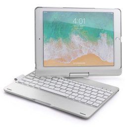 Funda con Teclado Bluetooth Royal Bailey F109as para iPad Air 5/4 y iPad Pro 11 Plata