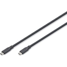 Cable USB-C Digitus 1.5 m USB4 2.0 80 Gbps 240 W Silicón Negro