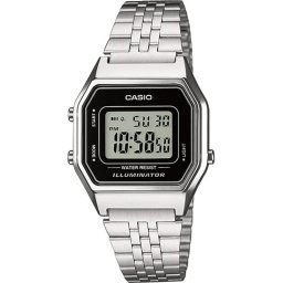 Reloj Casio Vintage LA680WEA-1EF Masculino Acero Inoxidable A Prueba de Agua