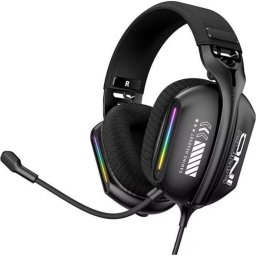 Auriculares Onikuma X12 con cable USB y jack 3.5 mm para gaming, micrófono, negro