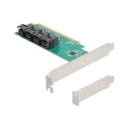 Tarjeta de Interfaz Delock 90777 PCIe x16 4 Puertos SFF-8643 NVMe Low Profile