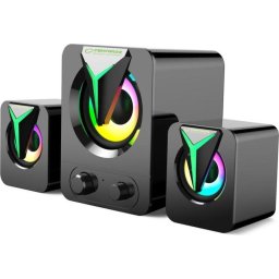 Altavoces Esperanza PC 2.1 USB 10W con LED RGB y control volumen