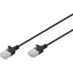 Cable de Red Digitus CAT6 U/UTP Slim Patch 0.5m Negro