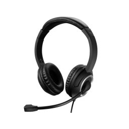 Auriculares Sandberg con cable USB Tipo-A para llamadas y música, negros