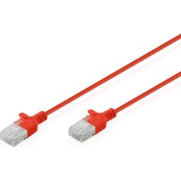 Cable de Red Digitus CAT6 U/UTP Slim Patch 0.5m Rojo