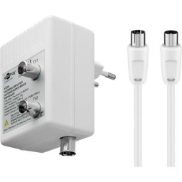Amplificador de señal de TV Goobay 67226 IEC 230V 2 puertos
