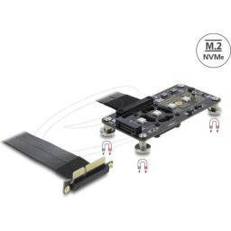 Adaptador PCIe 3.0 x4 a M.2 Key M Delock RGB con Lüfter