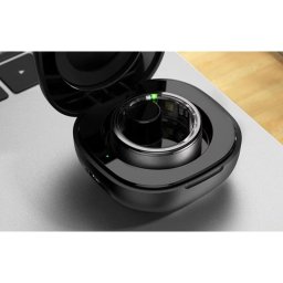 Anillo inteligente Colmi R03 Talla 12 Bluetooth IPX8 Batería recargable Titanio Negro